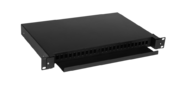 Кросс оптический Lanmaster LAN-FOBM-RMS-24SC 19" 1U Metal For 24 SC adapters