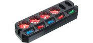 Сетевой удлинитель Most A10 3м  (6 розеток) черный  (пакет ПЭ)