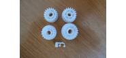Комплект шестерён термоузла HP LJ P3005 / M3027 / M3035 (RU5-0956+RU5-0957+RU5-0958+RU5-0959) (CB414-67923 / RM2-3901) ELP