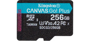 Карта Памяти micro SDXC 256Gb Kingston Canvas Go Plus UHS-I U3 A2  (170 / 90 MB / s)
