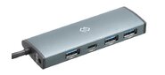 Разветвитель USB-C Digma HUB-3U3.0С-UC-G 4порт. серый