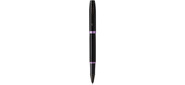 Ручка роллер Parker IM Vibrant Rings T315  (CW2172950) Amethyst Purple PVD F черн. черн. подар.кор.
