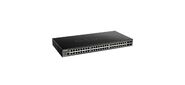 D-Link DGS-1250-52X / A1A, L2 Smart Switch with 48 10 / 100 / 1000Base-T ports and 4 10GBase-X SFP+ ports.16K Mac address, 802.3x Flow Control, 4K of 802.1Q VLAN, 4 IP Interface, 802.1p Priority Queues