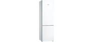 Отдельно стоящий холодильник с нижней морозильной камерой,  203х60х60 см,  Серия 4,  400 л,  A++,  No Frost,  белый