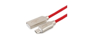 Cablexpert Кабель USB 2.0 CC-P-mUSB02R-1M AM / microB,  серия Platinum,  длина 1м,  красный,  блистер