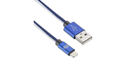Кабель Digma LIGHT-1.2M-BL USB  (m)-Lightning  (m) 1.2м синий