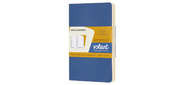 Блокнот Moleskine VOLANT QP713B41M17 Pocket 90x140мм 80стр. нелинованный мягкая обложка синий / желтый янтарный  (2шт)