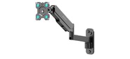 ONKRON G150 BLACK Кронштейн настенный для монитора 13-32" 2-колена, макс. 100x100, струбцина, наклон -35гр. +35гр. поворот 180гр., расстояние от стены 85-521мм, макс.перемещение по вертикали 280мм, кабель-канал, пружина, нагрузка 1-8кг