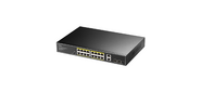 Коммутатор /  16-10 / 100 / 1000 BASE-T Gigabit ports,  2-Port 10 / 100 / 1000 BASE-T Gigabit Uplink ports,  2-1000 BASE-X SFP Slot,  16-port IEEE 802.3at PoE+ Injector,  200 watts total Power budget,  Supports PoE power up to 30W for each PoE port,  Extend Mode  (Transmit distance up to 250m at 10 Mbps ),  Port Lightning Protection: Common  Mode 4KV,  ESD 8KV,  Watchdog,  200W Internal