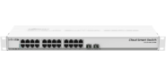 MikroTik 326-24G-2S+RM Коммутатор Cloud Smart Switch with 24 x Gigabit Ethernet ports,  2x SFP+ cages,  1U rackmount case,  PSU
