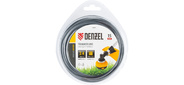 Леска для триммера армированная алюминием квадратная,  2, 4мм х 15м,  блистер ALUFLEX /  /  Denzel
