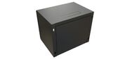 Шкаф Hyperline WRline WR-TW-1545-SR-RAL9004 настенный 19-дюймовый  (19"),  15U,  775x600х450мм,  цельнометаллическая дверь с замком,  цвет черный  (RAL9004)  (разобранный)