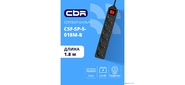 CBR Сетевой фильтр CSF SP-5-018M-B,  10A,  5 евророзеток,  защита от детей,  3x0.75 мм2,  медь,  1.8 м,  чёрный