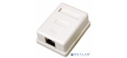 REXANT 03-0122 Розетка компьютерная внешняя, 1-порт RJ-45 (8P8C), FTP экранированная, категория 5e
