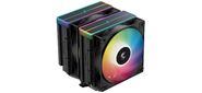 Кулер для процессора DEEPCOOL AG620 BK ARGB V2 LGA20XX / 1700 / 1200 / 115X / AM5 / AM4  (9шт / кор,  TDP 260W,  PWM,  ARGB DUAL Fan 120mm,  6 тепл. трубок,  черный) RET