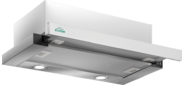 Кухонная вытяжка Интегра GLASS 45Н-400-В2Д нерж / стекло белое ELIKOR
