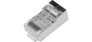 Lanmaster TWT-PL45 / S-8P8C Коннектор TWT RJ45 STP 8P8C. универсальный. cat.5e 100 шт.