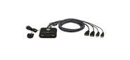 2-Port USB FHD HDMI Cable KVM Switch