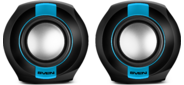SVEN 150, чёрный-синий, USB, акустическая система 2.0, мощность 2x2, 5 Вт (RMS)