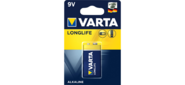 Батарейка Varta LONGLIFE Крона 6LR61 BL1 Alkaline 9V  (4122)  (1 / 10 / 50)