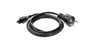 Кабель питания для ноутбуков 1.8m, 3-pin, с заземлением, 220V (Европейский стандарт)