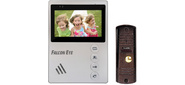 Falcon Eye KIT- Vista Комплект. Видеодомофон: дисплей 4" TFT;  механические кнопки; подключение до 2-х вызывных панелей; OSD меню; питание AC 220В  (встроенный БП)