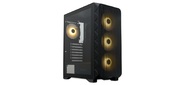 Корпус без блока питания / HSPD M521, Mesh Mid Tower, Black, slide TG, 0.45 SPCC, 4x120mm ARGB ATX, mATX, mITX 160 / 330 / 184mm 2x2.5", -, 7xPCI 2xUSB-A 3.0, 1xUSB-A 1.0 390x200x449mm