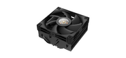 DEEPCOOL AN400 BLACK LGA1700 / 1200 / 115X / AM5 / AM4 низкопрофильный 52, 5 mm (27шт / кор, TDP 150W, PWM, Fan 120mm, 4 тепл. Трубок, Copper Base, White LED, черный) RET