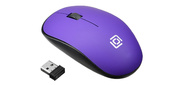Мышь Oklick 515MW черный / пурпурный оптическая  (1200dpi) беспроводная USB  (3but)