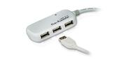 USB 2.0  4-Port  Hub with Extension Cable 12m