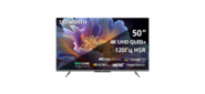 50",  Ultra HD,  QLED,  300Nit,  Google TV,  DVB-T2 / C / S2,  2.0 ch Sound 10W*2 Dolby Atmos,  120Hz,  3 HDMI,  2 USB,  Digital Audio Output,  LAN,  Composite output,  CI,  Выход для наушников,  2 Pole,  2025