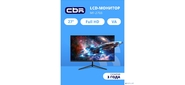 CBR LCD Монитор 27" MF-2703 безрамочный,  VA,  1920x1080,  75Гц,  Динамики,  1*DP,  1*HDMI,  1*VGA,  FreeSync,  черный,  кабели 1*DP+1* HDMI+1*VGA1.5м в комплекте [LCD-MF2703-OPC]
