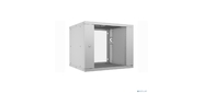 Cabeus WSC-05D-9U55 / 45 Шкаф телекоммуникационный настенный 19" 9U,  серия LIGHT разборный,  дверь стекло,  цвет серый