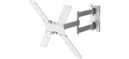Кронштейн для телевизора Holder LCD-5566-W белый 32"-55" макс.45кг настенный поворотно-выдвижной и наклонный