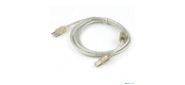 Cablexpert Кабель USB 2.0 Pro,  AM / BM,  1, 8м,  экран,  2 феррит.кольца,  прозрачный  (CCF-USB2-AMBM-TR-6)