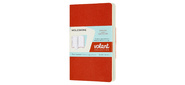 Блокнот Moleskine VOLANT QP713F16B24 Pocket 90x140мм 80стр. нелинованный мягкая обложка оранжевый / голубой  (2шт)