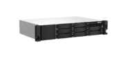 QNAP TS-864eU-RP-8G NAS,  8-tray 3, 5" / 2, 5" w / o HDD,  4-core Intel Celeron N5095 2.0-2.9 GHz,  8GB DDR4 max,  2x2.5GbE LAN,  2U Rackmount,  2x300W PSU.  W / o rail kit RAIL-B02