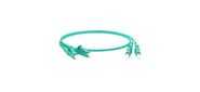 Кабель Hyperline Hyperline FC-D2-503-LC / PR-LC / PR-H-5M-LSZH-AQ Патч-корд волоконно-оптический  (шнур) MM 50 / 125 (OM3),  LC-LC,  duplex,  10G / 40G,  LSZH,  5 м
