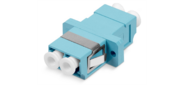 Cabeus DLC-DLC-MM-OM3 Проходной соединитель LC-LC duplex, MM-OM3 (для многомодового кабеля), корпус пластмассовый (SC Adapter Simplex dimension)