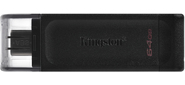Флеш накопитель 64GB Kingston DataTraveler 70, USB 3.0, Черная