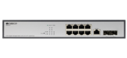 Коммутатор /  Managed L2 Switch 8x1000Base-T,  2x1000Base-X SFP,  RJ45 Console,  19" w / brackets