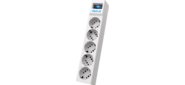 Surge protector Pilot SG5 5 outlets (GP), 10A / 2.2kVt, automatic circuit-breaker, 5 m