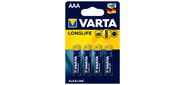 Батарейка Varta LONGLIFE LR03 AAA BL4 Alkaline 1.5V  (4103)  (4 / 40 / 200)