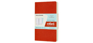 Блокнот Moleskine VOLANT QP711F16B24 Pocket 90x140мм 80стр. линейка мягкая обложка оранжевый / голубой (2шт)
