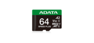 Флеш карта microSD A-DATA 64GB microSDXC Class 10 UHS-I U3 V30 A2 160 / 140 MB / s  (SD адаптер)