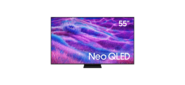 Телевизор QLED Samsung 55" QE55QN80FAUXRU Q серебристый 4K Ultra HD 120Hz DVB-T2 DVB-C DVB-S2 USB WiFi Smart TV