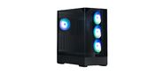 корпус ZALMAN P40 Prism Plus, ATX, BLACK, WINDOW, 3xCombo (3.5'' or 2.5"), 1xUSB TYPE-C, 2xUSB3.0, SIDE 3x120mm ARGB, REAR 1x120mm ARGB