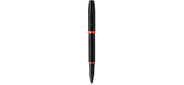 Ручка роллер Parker IM Vibrant Rings T315  (CW2172945) Flame Orange PVD F черн. черн. подар.кор.