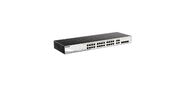 D-Link DGS-1210-28 / F3A,  L2 Smart Switch with  24 10 / 100 / 1000Base-T ports and 4 1000Base-T / SFP combo-ports.8K Mac address,  802.3x Flow Control,  256 of 802.1Q VLAN,  VID range 1-4094,  4 IP Interface,  8