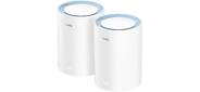 AC1200 Wi-Fi Mesh Solution 2-Pack,  Chipset MediaTek,  Dual-Band,  867Mbps at 5GHz + 300Mbps at 2.4GHz,  802.11ac / a / b / g / n,  2 Fast Ethernet Ports,  2 internal antennas,  MU-MIMO,  DDNS,  Zerotier / Wireguard / OpenVPN / IPSec / L2TP / PPTP VPN,  DNS over Cloudflare / Google / Quad9,  IPv6,  Seamless Roaming,  TR069 / TR098 / TR111 / TR181,  Cudy Mesh,  Cudy APP